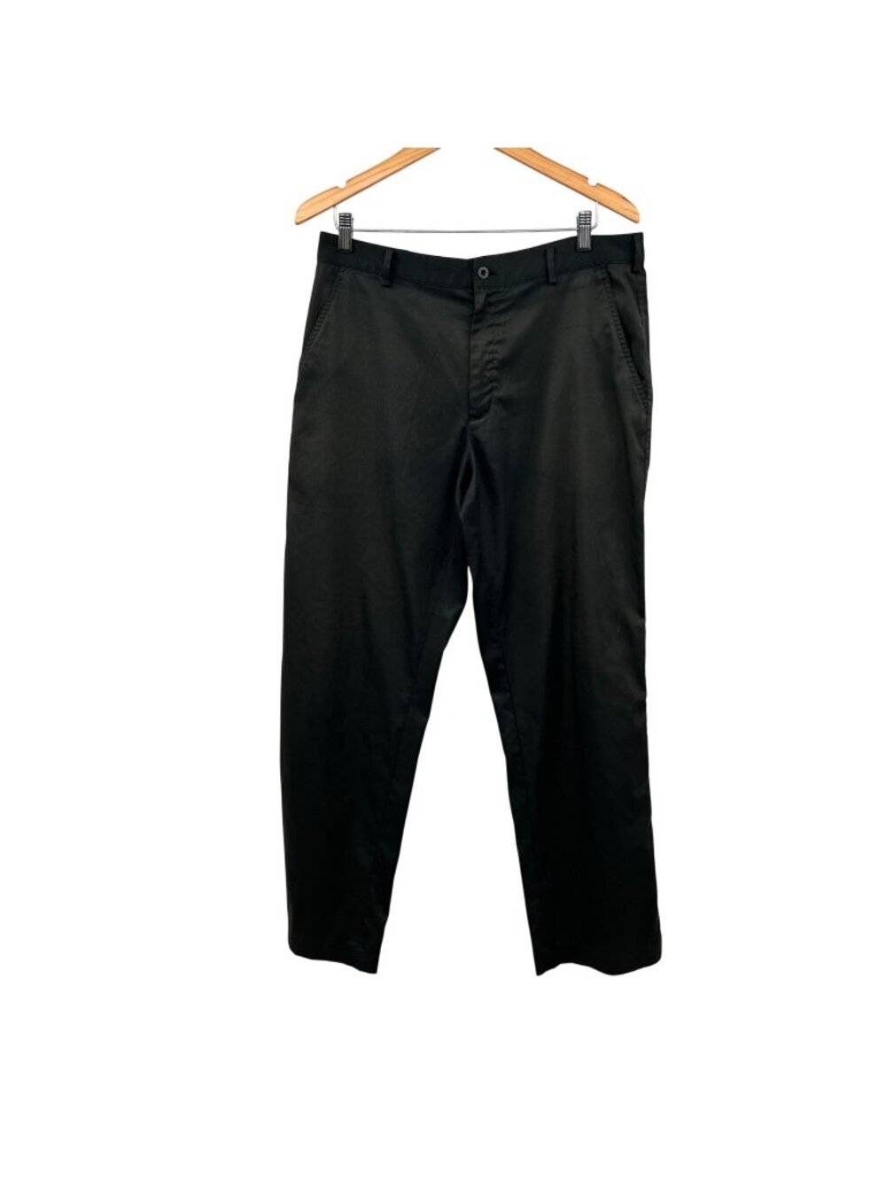 Nike Golf Mens Pants Straight Leg Solid Black Size 33x32 Pockets